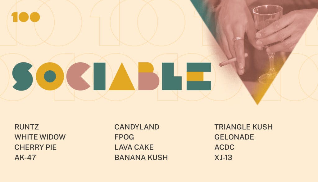 sociable 100 strains